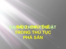 Bài giảng Luật phá sản - Bài 2: Chủ thể trong thủ tục phá sản