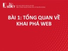 Bài giảng Khai phá web - Bài 1: Tổng quan về khai phá web