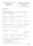 Đề thi tuyển sinh vào lớp 10 môn Toán năm 2022-2023 có đáp án - Sở GD&ĐT Bến Tre
