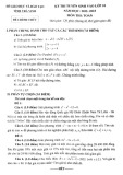 Đề thi tuyển sinh vào lớp 10 môn Toán năm 2022-2023 có đáp án - Sở GD&ĐT Trà Vinh