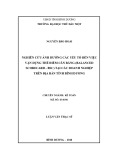 Luận văn Thạc sĩ Kế toán: Nghiên cứu ảnh hưởng của các yếu tố đến việc vận dụng thẻ điểm cân bằng tại các doanh nghiệp trên địa bàn tỉnh Bình Dương