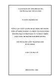 Luận văn Thạc sĩ Quản trị kinh doanh: Nâng cao chất lượng hoạt động huy động tiền gửi khách hàng cá nhân tại Ngân hàng Thương Mại Cổ Phần Đầu tư và Phát triển Việt Nam Chi Nhánh Nam Bình Dương