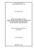 Luận văn Thạc sĩ Quản lý giáo dục: Quản lí hoạt động giáo dục phòng tránh xâm hại tình dục cho học sinh ở các trường THPT huyện Ninh Sơn, tỉnh Ninh Thuận