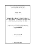 Luận văn Thạc sĩ Khoa học môi trường: Đánh giá hiện trạng và đề xuất giải pháp quản lý chất thải rắn sinh hoạt trên địa bàn huyện Bàu Bàng, giai đoạn 2020 - 2025