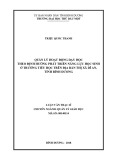 Luận văn Thạc sĩ Quản lý giáo dục: Quản lý hoạt động dạy học theo định hướng phát triển năng lực học sinh ở trường tiểu học trên địa bàn thị xã Dĩ An, tỉnh Bình Dương