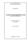 Luận văn Thạc sĩ Kế toán: Các yếu tố ảnh hưởng đến trình bày trên báo cáo tài chính của doanh nghiệp nhỏ và vừa trên địa bàn tỉnh Bình Dương