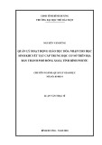 Luận văn Thạc sĩ Quản lý giáo dục: Quản lý hoạt động giáo dục hòa nhập cho học sinh khuyết tật cấp THCS trên địa bàn thị xã Đồng Xoài, tỉnh Bình Phước