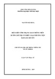 Luận văn Thạc sĩ Hệ thống thông tin: Biểu diễn tình trạng giao thông trên đường đô thị có nhiều loại phương tiện đang di chuyển