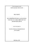 Luận văn Thạc sĩ Quản trị kinh doanh: Quản trị rủi ro tín dụng tại Ngân hàng TMCP Đầu tư và Phát triển Việt Nam – Chi nhánh Mỹ Phước