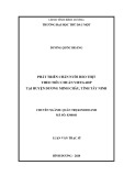 Luận văn Thạc sĩ Quản trị kinh doanh: Phát triển chăn nuôi heo thịt theo tiêu chuẩn VietGAHP tại huyện Dương Minh Châu, tỉnh Tây Ninh