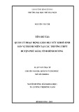 Luận văn Thạc sĩ Quản lý giáo dục: Quản lý hoạt động giáo dục sức khoẻ sinh sản vị thành niên tại các trường THPT huyện Phú Giáo, tỉnh Bình Dương