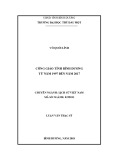 Luận văn Thạc sĩ Lịch sử Việt Nam: Công giáo tỉnh Bình Dương từ năm 1997 đến năm 2017