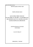 Luận văn Thạc sĩ Quản lý giáo dục: Quản lí hoạt động giáo dục kỹ năng hợp tác cho trẻ 5-6 tuổi thông qua trò chơi dân gian ở các trường mầm non tại huyện Hớn Quản, Bình Phước