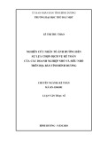 Luận văn Thạc sĩ Kế toán: Nghiên cứu nhân tố ảnh hưởng đến sự lựa chọn dịch vụ kế toán của các doanh nghiệp nhỏ và siêu nhỏ trên địa bàn tỉnh Bình Dương