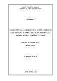 Luận văn Thạc sĩ Kế toán: Nghiên cứu sự cân đối quỹ bảo hiểm xã hội dưới góc nhìn của người làm kế toán nghiên cứu tại bảo hiểm xã hội tỉnh Tây Ninh