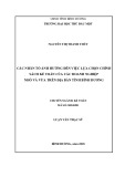 Luận văn Thạc sĩ Kế toán: Các nhân tố ảnh hưởng đến việc lựa chọn chính sách kế toán của các doanh nghiệp nhỏ và vừa trên địa bàn tỉnh Bình Dương