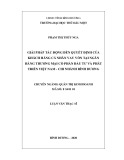 Luận văn Thạc sĩ Quản trị kinh doanh: Giải pháp tác động đến quyết định của khách hàng cá nhân vay vốn tại Ngân hàng Thương mại Cổ phần Đầu tư và Phát triển Việt Nam - chi nhánh Bình Dương