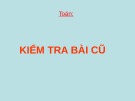 Bài giảng môn Toán lớp 1: So sánh các số có hai chữ số