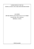 Giáo trình Quản trị sản xuất và tác nghiệp (Nghề: Công nghệ may - Trình độ: Cao đẳng) - Trường CĐ Kinh tế - Kỹ thuật Vinatex TP. HCM