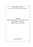 Giáo trình Thiết kế chuyền - điều chuyền (Ngành/nghề: Công nghệ may – Trình độ: Trung cấp, Cao đẳng) - Trường CĐ Kinh tế - Kỹ thuật Vinatex TP. HCM