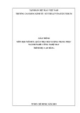 Giáo trình Quản trị chất lượng trang phục (Nghề: Công nghệ may - Trình độ: Cao đẳng) - Trường CĐ Kinh tế - Kỹ thuật Vinatex TP. HCM