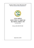 Giáo trình Phân tích và thiết kế hệ thống thông tin - Trường CĐ Nông Lâm Đông Bắc