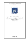 Tài liệu giảng dạy Công nghệ mạng không dây (Nghề: Quản trị mạng máy tính - Trình độ: Trung cấp) - Trường CĐ Xây dựng Nam Định