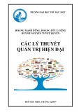 Các lý thuyết quản trị học hiện đại