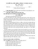 Đề thi học kì 1 môn Tiếng Việt lớp 5 năm 2021-2022 có đáp án - Trường Tiểu học Thượng Lộc