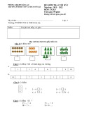 Đề thi học kì 1 môn Toán lớp 1 năm 2021-2022 có đáp án - Trường PTDTBT TH&THCS Sơn Lộ