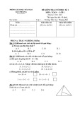 Đề thi học kì 1 môn Toán lớp 1 năm 2021-2022 - Phòng GD&ĐT Đan Phượng