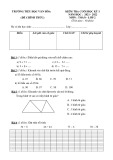 Đề thi học kì 1 môn Toán lớp 2 năm 2021-2022 có đáp án - Trường Tiểu học Vân Hòa