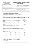 Đề thi học kì 1 môn Toán lớp 1 năm 2021-2022 có đáp án - Trường Tiểu học Phú Lương