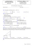 Đề KSCL môn Toán lớp 10 năm 2021-2022 có đáp án - Trường THPT Đồng Đậu (Mã đề 101)