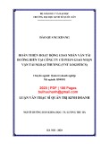 Luận văn Thạc sĩ Quản trị kinh doanh: Hoàn thiện hoạt động giao nhận vận tải đường biển tại Công ty cổ phần giao nhận vận tải Ngoại thương (VNT Logistics)