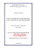 Luận văn Thạc sĩ Quản trị kinh doanh: Chất lượng đội ngũ cán bộ, công chức cấp xã tại huyện Vũ Thư, tỉnh Thái Bình