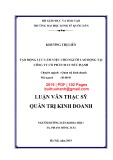 Luận văn Thạc sĩ Quản trị kinh doanh: Tạo động lực làm việc cho người lao động tại Công ty cổ phần May Đức Hạnh