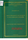 Luận văn Thạc sĩ Quản trị kinh doanh: Chất lượng dịch vụ của bản quản lý nhà ở sinh viên TP. Thái Bình