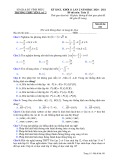 Đề thi KSCL môn Toán lớp 11 năm 2020-2021 có đáp án (Lần 2) - Trường THPT Yên Lạc 2 (Mã đề 101)