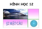 Bài giảng Hình học lớp 12 bài 2: Mặt cầu