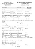 Đề khảo sát chất lượng môn Toán lớp 11 năm 2021-2022 có đáp án - Trường THPT Yên Phong số 2 (Mã đề 243)