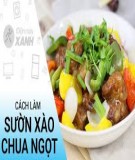 Cách làm sườn xào chua ngọt kiểu mới