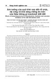 Ảnh hưởng của quá trình ram đến tổ chức, độ cứng và khả năng chống ăn mòn của thép không gỉ mactensit AISI 420