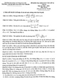 Đề thi khảo sát vào lớp 10 môn Toán năm 2021-2022 (Lần 2) - Trường Đại học Sư Phạm Hà Nội