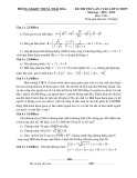 Đề thi thử vào lớp 10 môn Toán năm 2021-2022 có đáp án (Lần 3) - Phòng GD&ĐT Thái Hòa