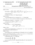 Đề thi tuyển sinh vào lớp 10 môn Toán (Chuyên) năm 2021-2022 có đáp án - Sở GD&ĐT Quảng Bình