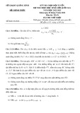 Đề thi chọn đội tuyển Quốc gia môn Toán năm 2022-2023 có đáp án (Vòng 1) - Sở GD&ĐT Quảng Bình