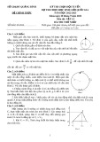 Đề thi học sinh giỏi Quốc gia THPT môn Vật lí năm học 2022-2023 có đáp án (Vòng 1) - Sở GD&ĐT Quảng Bình