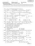 Đề kiểm tra môn Đại số lớp 10 chương 1 - Trường THPT Quốc Oai, Hà Nội (Mã đề 116)