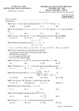 Đề thi KSCL môn Toán lớp 10 năm 2021-2022 có đáp án - Trường THPT Thuận Thành số 1 (Mã đề 001)